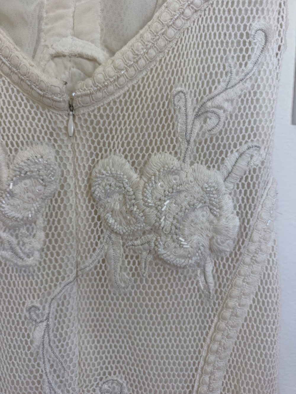 Anthropologie X Not So Serious Pallavi Mohan Lace Sequin Embellished Mini Dress - Picture 5 of 9